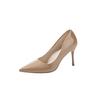 Tacones Altos, Tacones de Aguja, Nuevos Zapatos Profesionales de Punta Fina de Boca Baja Estilo Francés para Mujer Primavera y Otoño 2023, Elegantes para Ir al Trabajo