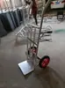Carrinho de Mão de Aço Inoxidável Espessado Tigre Duas Rodas Carrinho de Carga de Roda Grande Carrinho de Transferência para Obra Carrinho Pequeno Sólido Empilhadeira