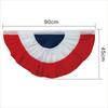 Bandeira Americana em Forma de Leque Transfronteiriça Decoração de Pátio Externo Bandeira Pendurada Atacado Bandeira Americana Transfronteiriça Decoração de Dia da Independência