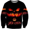 2023 Código Europeo y Americano Europeo Impresión 3D Casual Ropa de Hombre Sudadera con Capucha Sudadera con Capucha Estampado de Halloween Comercio Exterior Amazon
