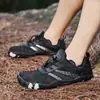 Zapatos Anfibios Gruesos para Exteriores de Cinco Dedos para Travesía de Ríos, Zapatos para Saltar la Cuerda y Aeróbicos de Interior, Zapatos de Yoga, Zapatos Anfibios para Nadar Descalzo