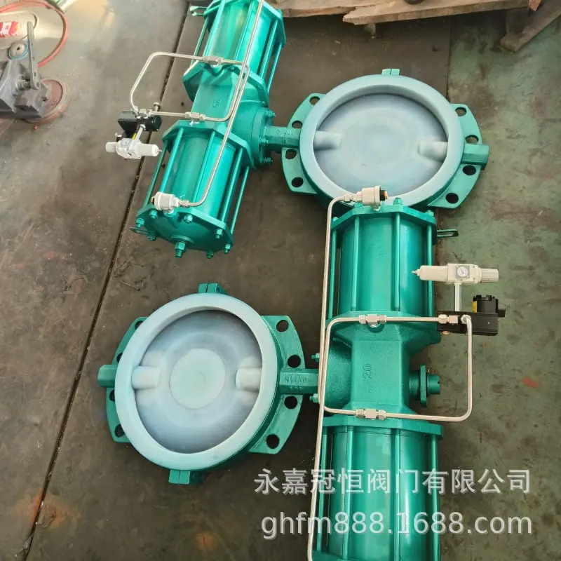 D671F46气动衬氟蝶阀
