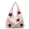 Bolsa Tote com Bordado de Estrela Estilo Coreano para Mulheres 2026 Nova Tendência Grande Capacidade Ombro Bolsa de Axila Nicho Versátil Bolsa de Trabalho