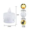Venta Directa de Fábrica Personalizada Vela Digital LED Cáscara Transparente Vela de Té Vela de Té Sin Humo PVC Vela de Té Desgarrable Vela de Té