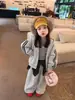 Conjunto de ropa deportiva para niños, talla 26, sudadera con capucha de forro polar para niñas, pantalones de ropa deportiva para bebé, ropa de invierno para niños y niñas, para niños pequeños y mayores