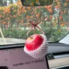 Tomate Pendente para Carro Interior de Carro Espelho Retrovisor Pingente Pingente Criativo para Alívio de Estresse Tomate Pingente para Mochila de Volta às Aulas