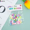 Exportação Transfronteiriça Resina Rosa Pulseira DIY Acessórios de Contas Cartão de Unha de Papel Cabeça Pulseira Acessórios de Contas Contas