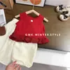 Conjunto Casual para Niñas Verano Nueva Moda Niña Pequeña Bebé Ropa Elegante Top sin Mangas Ropa de Verano para Exportación