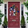Guirnalda artificial de ratán de 45 cm para colgar en la pared de la puerta, para el Día de la Independencia de Estados Unidos, decoración navideña nacional.