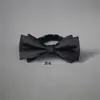 Gravata borboleta masculina para casamento cor vinho tinto Preto branco cremoso Cor sólida Noivo Padrinho Foto coreana Gravata borboleta Cor champanhe