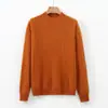 Novedad Otoño/Invierno 2026: Suéter de Lana con Forro Polar de Cuello Medio Alto para Mujer, Jersey de Cachemir de Punto Holgado