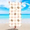 Toalla de playa absorbente de secado rápido con estampado de microfibra, toalla de playa de terciopelo de doble cara, chal protector solar para natación en la playa, venta al por mayor