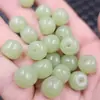 Jade Hetian Imitación Perlas Estilo Antiguo Perlas Sueltas de Jade Aventurina Imitación Perlas Passepartout Pulsera Collar DIY Cuentas para Joyería