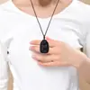 Pingente de Obsidiana Natural Buda da Medicina, Estilo Chinês Unissex Amuleto Buda do Ano de Nascimento Joia Presente