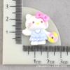 Accesorios de resina de dibujos animados de gato KT, pegamento de crema casero, caja de papelería DIY, parche para taza de agua, tocado, horquilla