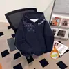 Sudadera con capucha floral estilo chino para hombre y mujer, nueva de otoño e invierno, corte holgado, estilo callejero, forrada de forro polar, sudadera para parejas