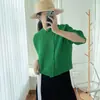 Blusa Feminina Estilo Chinês com Botão Top Retro Elegante Casual Primavera e Outono Nova Solta Plus Size Cardigan Jaqueta Plissado