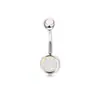 Anillo para ombligo de acero inoxidable nueve piezas circonita redonda moda Joker piercing corporal joyería al por mayor transfronterizo