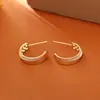 Pulsera CNC con Patrón de Escamas de Dragón Inspirado en el Diseño, Joyería Exquisita Versátil de Alta Gama, Pendientes de Aro C Estilo Celebridad de Internet Estilo Coreano Tendencia