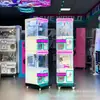 Máquina de Pegar Brinquedos Mini Garra Luz LED Personalizada Pagamento por QR Code