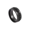 Anillos de Acero Inoxidable Transfronterizos Europeos y Americanos para Mujer, Anillos Mate Esmerilados para Hombre, Anillos Giratorios de Acero de Titanio que No se Desvanecen al por Mayor