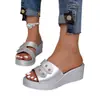 Verano 2026 Nuevo Comercio Exterior Tallas Grandes Sandalias de Plataforma Cómodas Casuales para Mujer Moda Ropa Exterior Tacón Cuña Talla Única