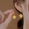 Pendientes de Flor Clásica Antigua 2024 Moda de Lujo Ligero Alto Sentido Nicho Pendientes de Fritillaria Regalo