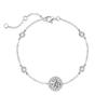 S925 Sterling Prata Estrela Ponto Pulseira Mulheres Alto Senso Nicho Design Luz Luxo Diamante Elegante Internet Celebridade Mesmo Pedaço de Cabelo