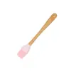 Mango de Madera Plano Set de Herramientas de Silicona para Hornear Mini Horneado de 8 Piezas Raspador Brocha de Aceite Espátula Cuchara Raspador Pequeño