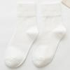 Meias Meia-calça Feminina Chegada Nova Primavera Meias de Algodão Cor Sólida Estilo Japonês Feminino Outono e Inverno Meias Femininas Gaoluogou Populares na Internet Tendência ins
