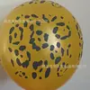 Atacado Balões de 12 polegadas Espessos com Padrão de Animais Festa na Selva Padrão Tigre Padrão Vaca Mapa Patas de Cachorro Balões Gipsofila
