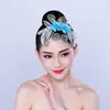 Jiaozhou Yangko tocado abanico apertura danza plaza danza cuadrada tocado de plaza danza clásica folclórica latina actuación de danza cuadrada por Mai Taibao