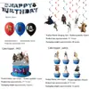 Nuevos Suministros para Fiesta Temática de Star Wars Platos de Papel Desechables, Vasos de Papel, Servilletas de Papel, Manteles y Juegos de Decoración con Banderines