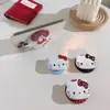Gato Negro con Lazo Negro Estilo Dibujo Animado - Soporte Magnético para Teléfono, Soporte de Escritorio, Gadget Lindo y Versátil para Ver Series