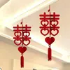 Layout de quarto de casamento terno de casamento do noivo palavra feliz flor teto do quarto conjunto completo de decoração da sala de estar suprimentos de casamento grande