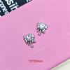 Pequeño Vidrio Diamante Rosa Forma de Corazón Aleación Accesorios de Joyería DIY Accesorios para el Cabello Ropa Funda para Teléfono Móvil Materiales Hechos a Mano
