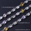 2023 nova cor quente liga diamante corrente roupas estilingue corrente decorativa DIY acessórios artesanais corrente
