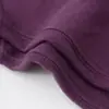 Camiseta Roxa Pesada Gola Redonda Manga Curta Cor Uva para Mulheres, Camiseta de Manga Meia-Manga, Camada Base para Homens, Novo Estilo 2024