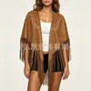 2026 Europea y Americana Transfronteriza Deseo Amazon Mujer Primavera y Otoño Popular Europeo Retro Borla Chal