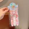 Pegatina de Flequillo de Velcro para Niñas Peine Organizador Domador de Cabello Rebelde a Cuadros Color Café con Leche Pinza para Cabello de Bebé Accesorios para el Cabello