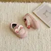 Tênis Funcional XSH Estilo Princesa com Bolinhas e Cerejas, Outono 2026, com Fecho de Velcro, Doce e Largo para Meninas, Proteção para os Pés 2.0