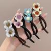 Elegante Pinza Twist de Flores Pinza de Agarre Pinza para el Cabello de Disco para la Parte Trasera de la Cabeza Horquilla para el Cabello para Mujer Nuevo 2024 Tocado