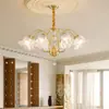 Lustre de escada duplex Franco-Americano todo em cobre silencioso, lustre longo estreito para poço de escada em espaço aberto, luminária para sala de estar de apartamento loft
