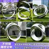 Fabricante de Esculturas Criativas Grandes de Aço Inoxidável Metal Espelhado Decoração de Parque Luminosa ao Ar Livre Ornamentos de Paisagem Abstrata