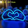 Luz de Neón Gesto de Amor LED Colgante de Pared Luz de Ambiente Bar Sala de E-Sports Propuesta Fiesta Festiva Decoración de Dormitorio