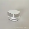 Botella secundaria de crema día y noche crema aislamiento eliminación de acné botella vacía caja de embalaje cosmético botella redonda recta dorada 10g botella de trefilado