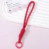 Chaveiro Popular de Liga de Nylon com Contas Curtas Estilo Ins Lanyard Simples para Celular Alça Anti-perda para Celular