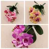 Orquídea Phalaenopsis Qingnai Combinación Tallo Corto Estilo Ins Flores Artificiales Fabricante Ramo de Boda Transfronterizo Flores Falsas Decoración del Hogar