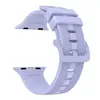 Adecuado para Apple Watch Ultra 9876543210 Generación Estilo Roscado Hebilla de Color Sólido Correa de Silicona para Reloj