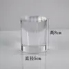 Columna Quadrada Transparente de Acrílico Suporte de Cristal Modelo de Brinquedo Suporte de Exibição Cosméticos Joias Cerâmica Antiga Suporte de Base